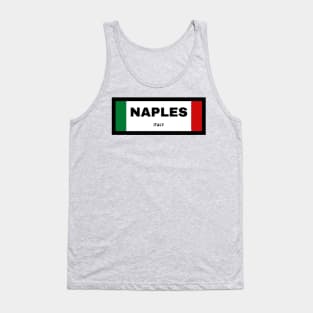 Naples City in Italian Flag Tank Top